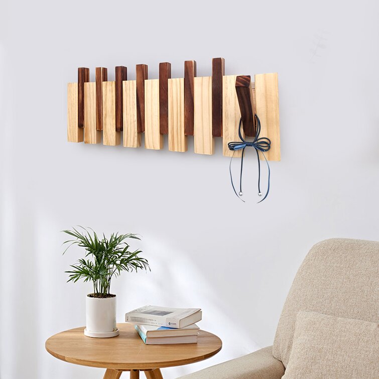 Flip down wall mounted coat online rack